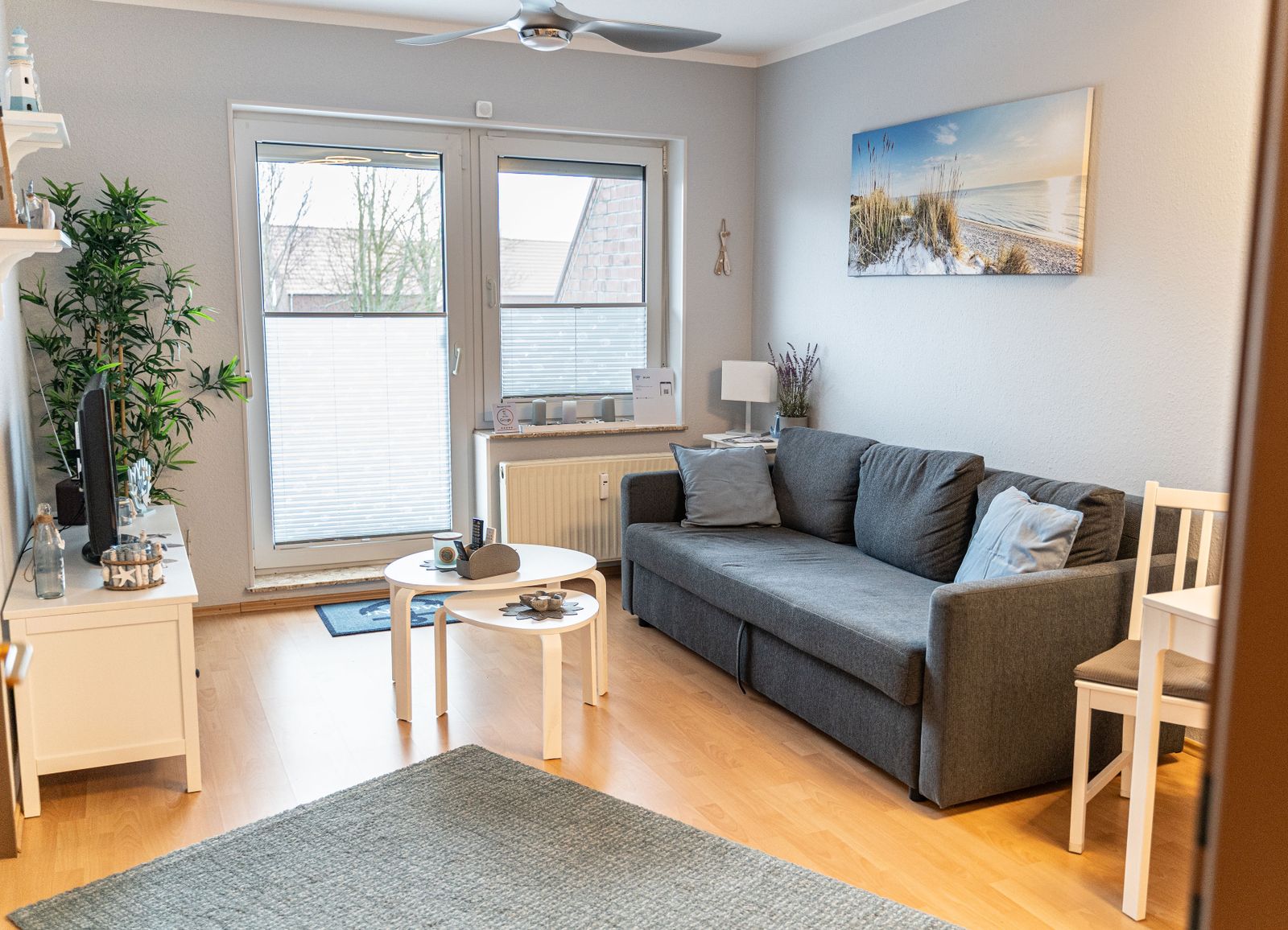 Wohnbereich der Ferienwohnung Sielblick in Dornumersiel